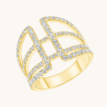 The Janice Diamond Cocktail Ring - Happy Jewelers Fine Jewelry Lifetime Warranty