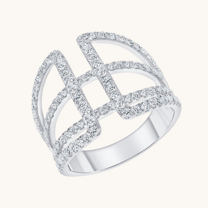 The Janice Diamond Cocktail Ring - Happy Jewelers Fine Jewelry Lifetime Warranty