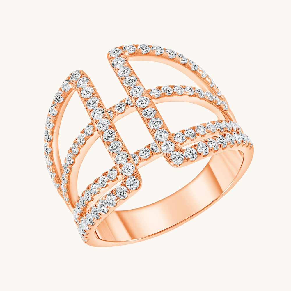 The Janice Diamond Cocktail Ring - Happy Jewelers Fine Jewelry Lifetime Warranty