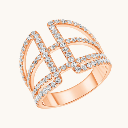 The Janice Diamond Cocktail Ring - Happy Jewelers Fine Jewelry Lifetime Warranty