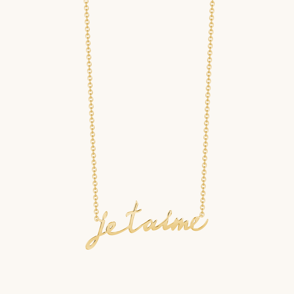 The 'Je t'aime' Necklace - Happy Jewelers Fine Jewelry Lifetime Warranty