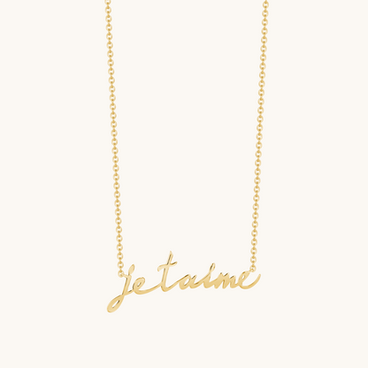 The 'Je t'aime' Necklace - Happy Jewelers Fine Jewelry Lifetime Warranty