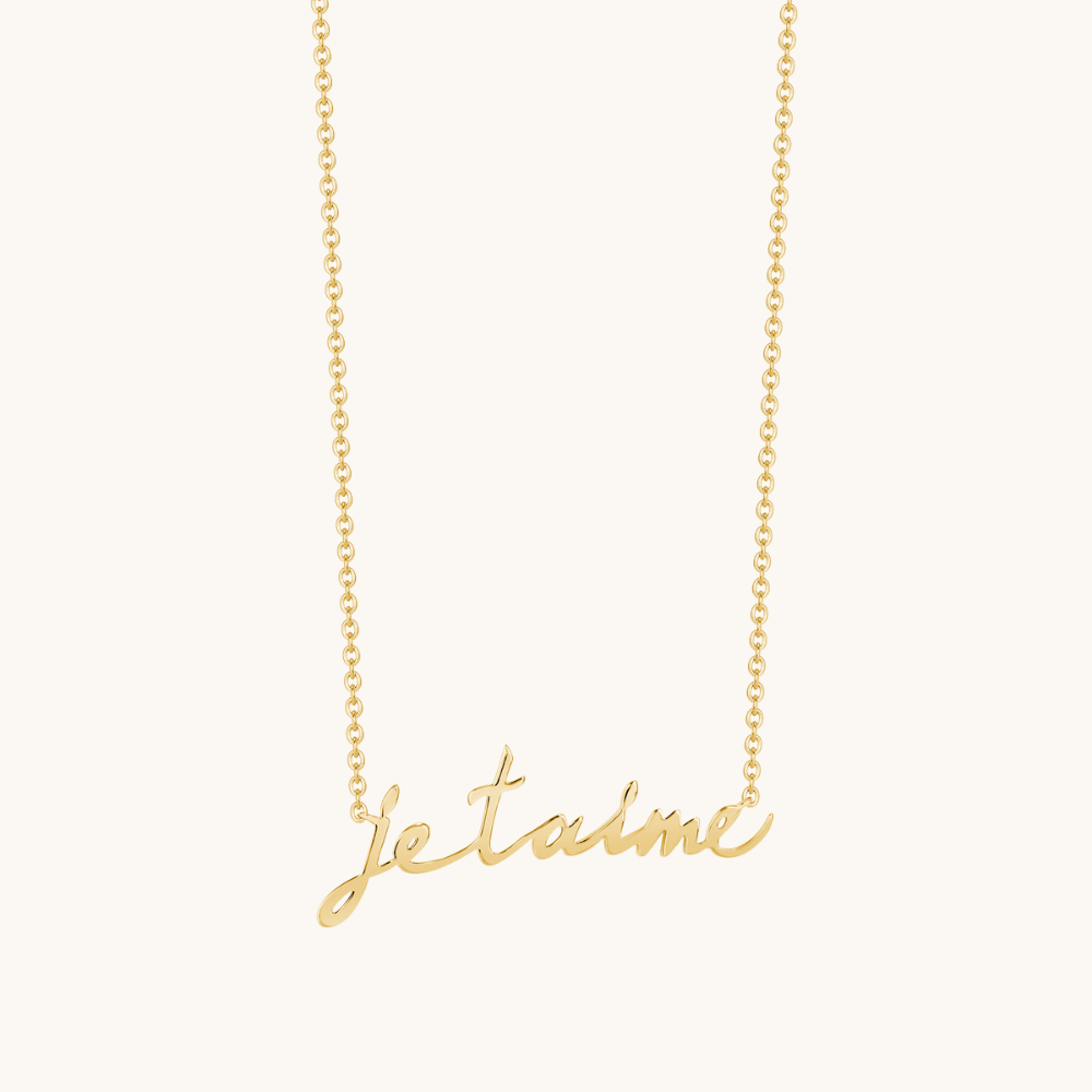 The 'Je t'aime' Necklace