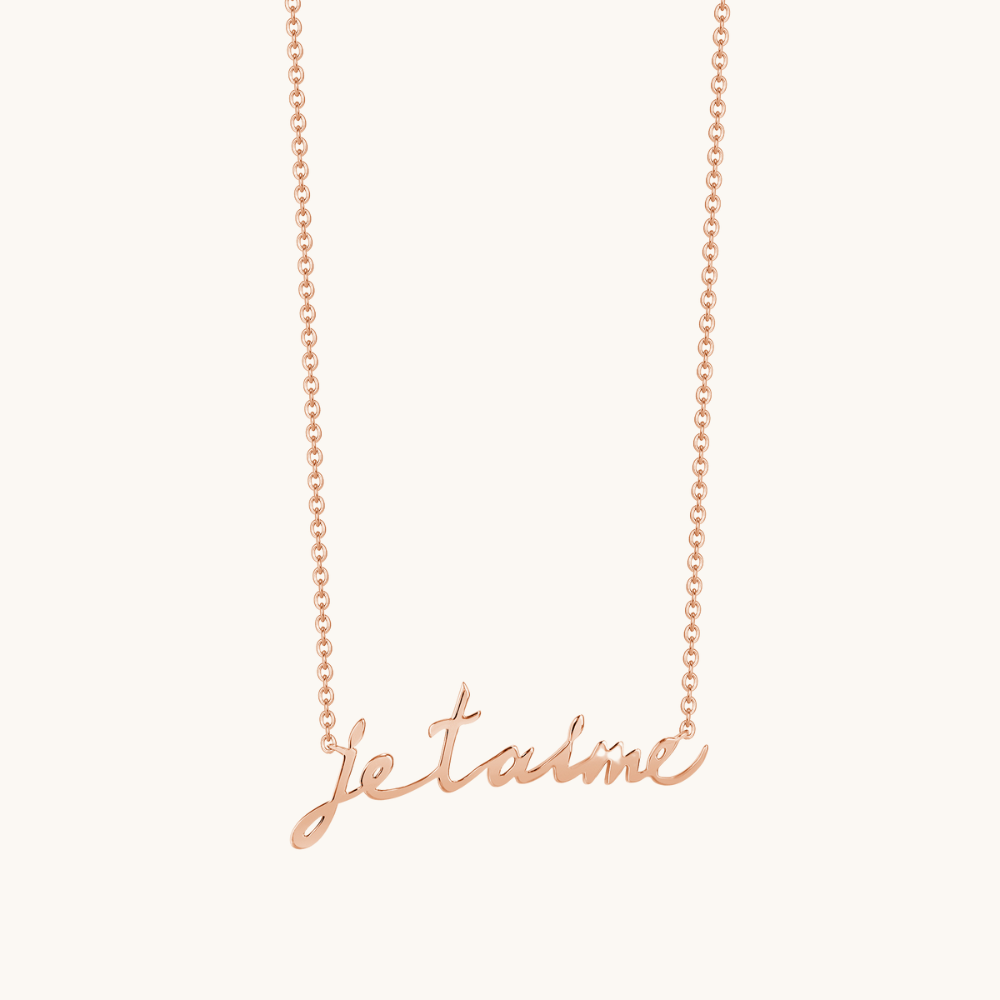 The 'Je t'aime' Necklace