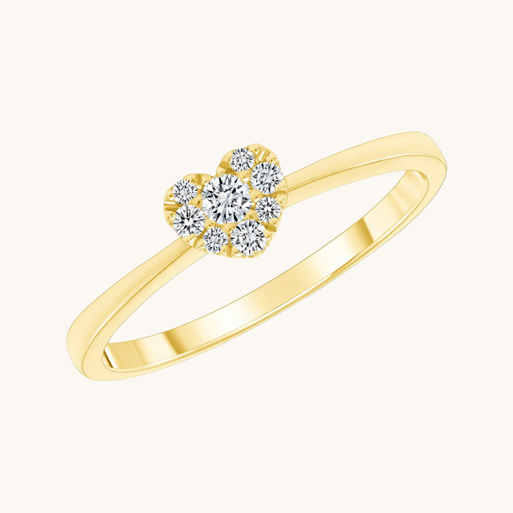 The Love Note Diamond Heart Promise Ring - Happy Jewelers Fine Jewelry Lifetime Warranty