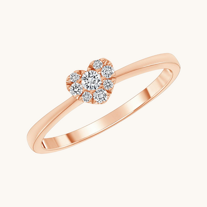 The Love Note Diamond Heart Promise Ring - Happy Jewelers Fine Jewelry Lifetime Warranty