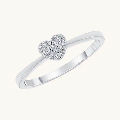 The Love Note Diamond Heart Promise Ring - Happy Jewelers Fine Jewelry Lifetime Warranty