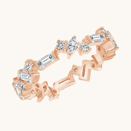 The Small Multi-Diamond Band - Happy Jewelers Fine Jewelry Lifetime Warranty