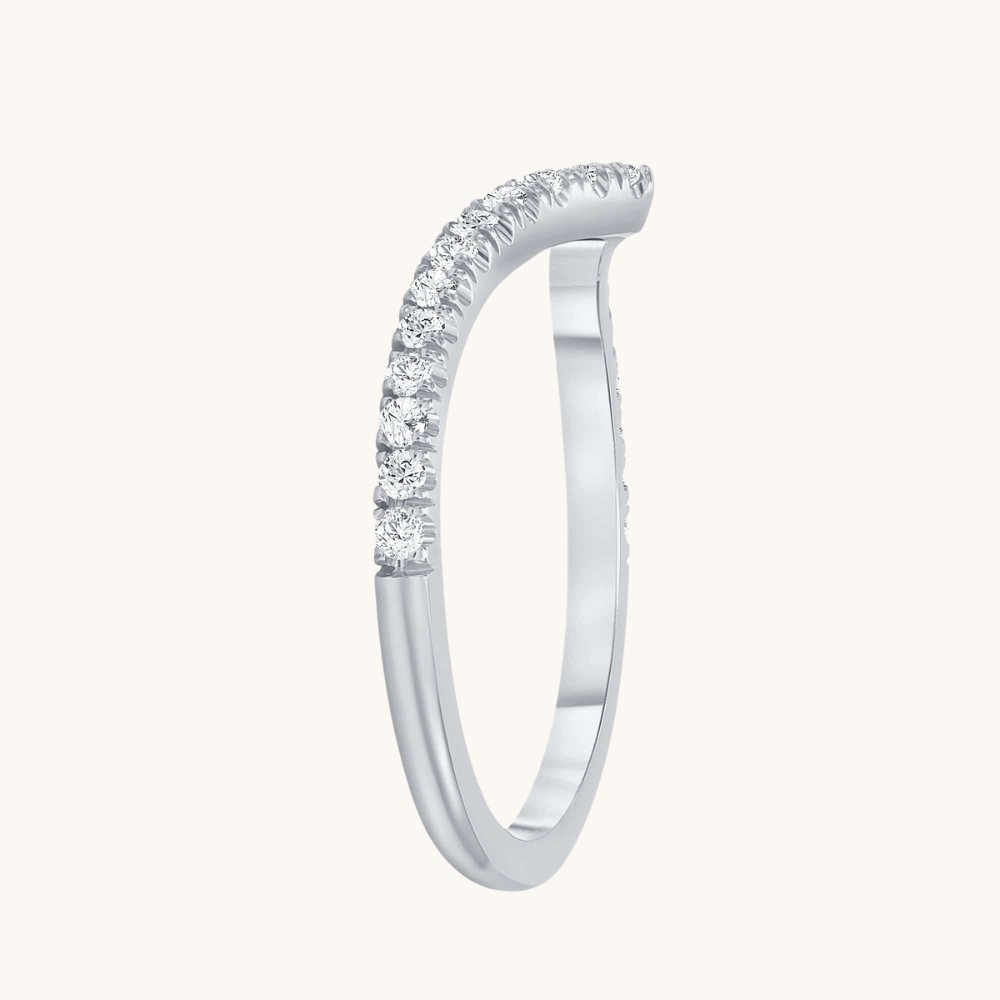 The Vivi Chevron Diamond Band - Happy Jewelers Fine Jewelry Lifetime Warranty