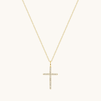 Thin Diamond Cross Necklace - Happy Jewelers Fine Jewelry Lifetime Warranty