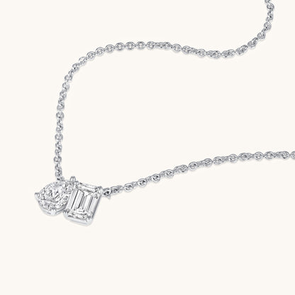 Toi et Moi Diamond Necklace