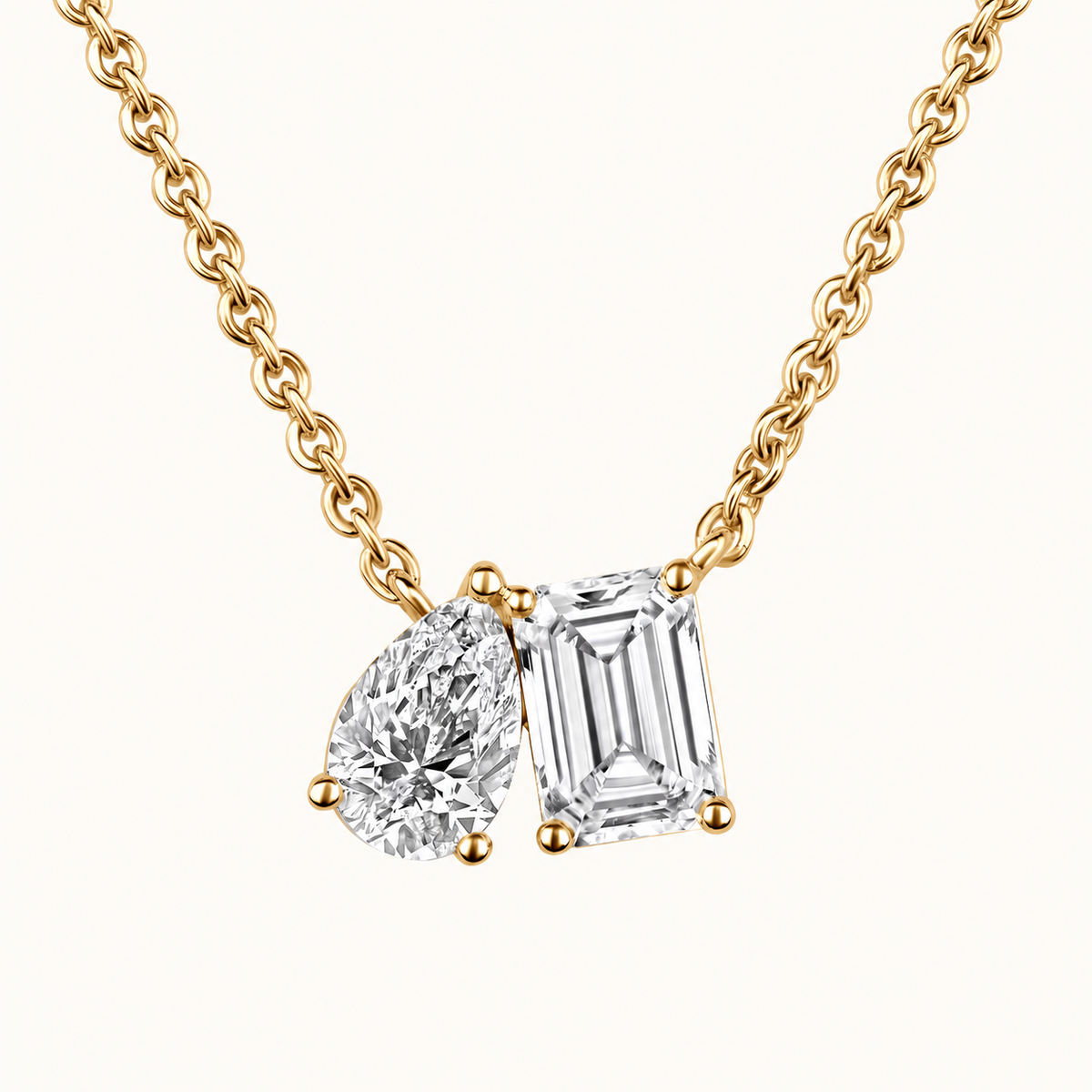 Toi et Moi Diamond Necklace