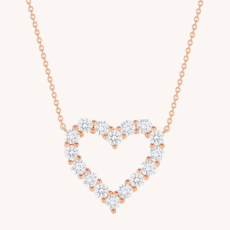 Diamond Heart Pendant Necklace