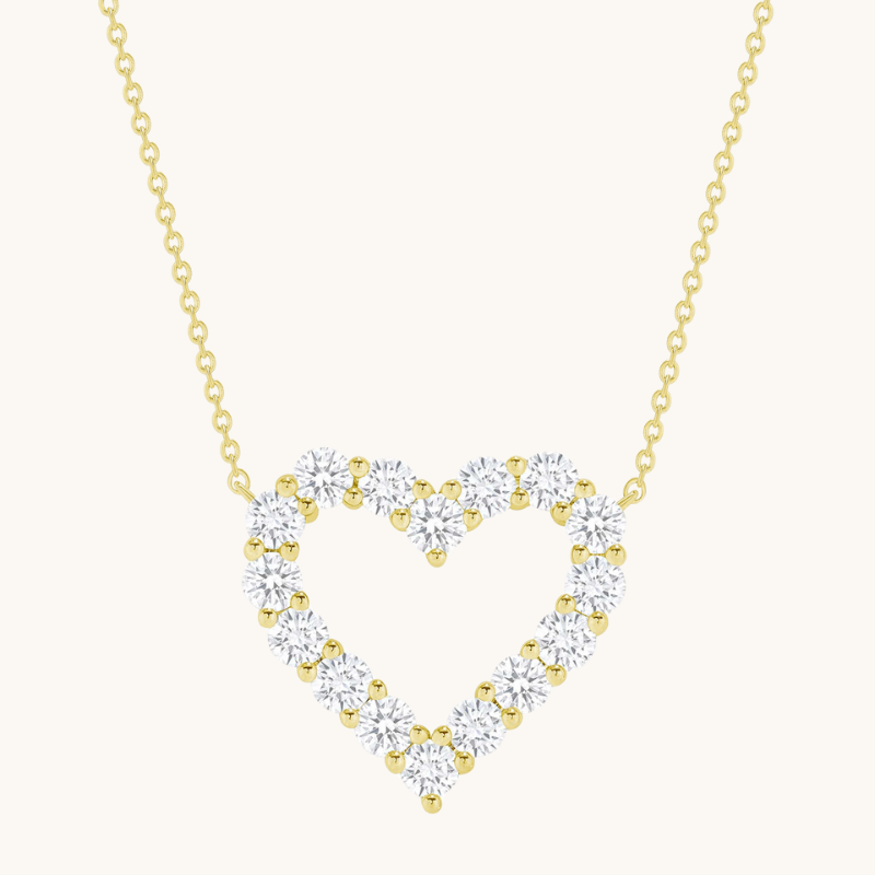 Diamond Heart Pendant Necklace