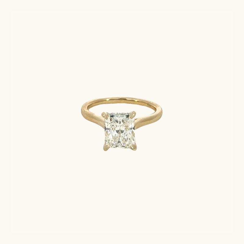 2.60 Radiant Natural Diamond Engagement Ring - Happy Jewelers Fine Jewelry Lifetime Warranty