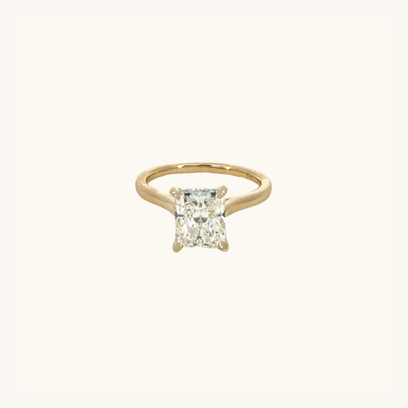 2.60 Radiant Natural Diamond Engagement Ring