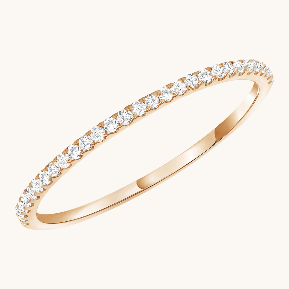 Petite Halfway Diamond Band - Happy Jewelers Fine Jewelry Lifetime Warranty
