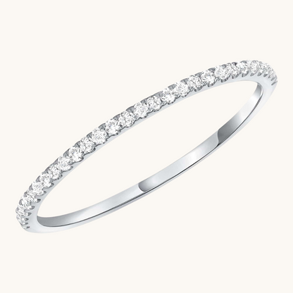 Petite Halfway Diamond Band - Happy Jewelers Fine Jewelry Lifetime Warranty