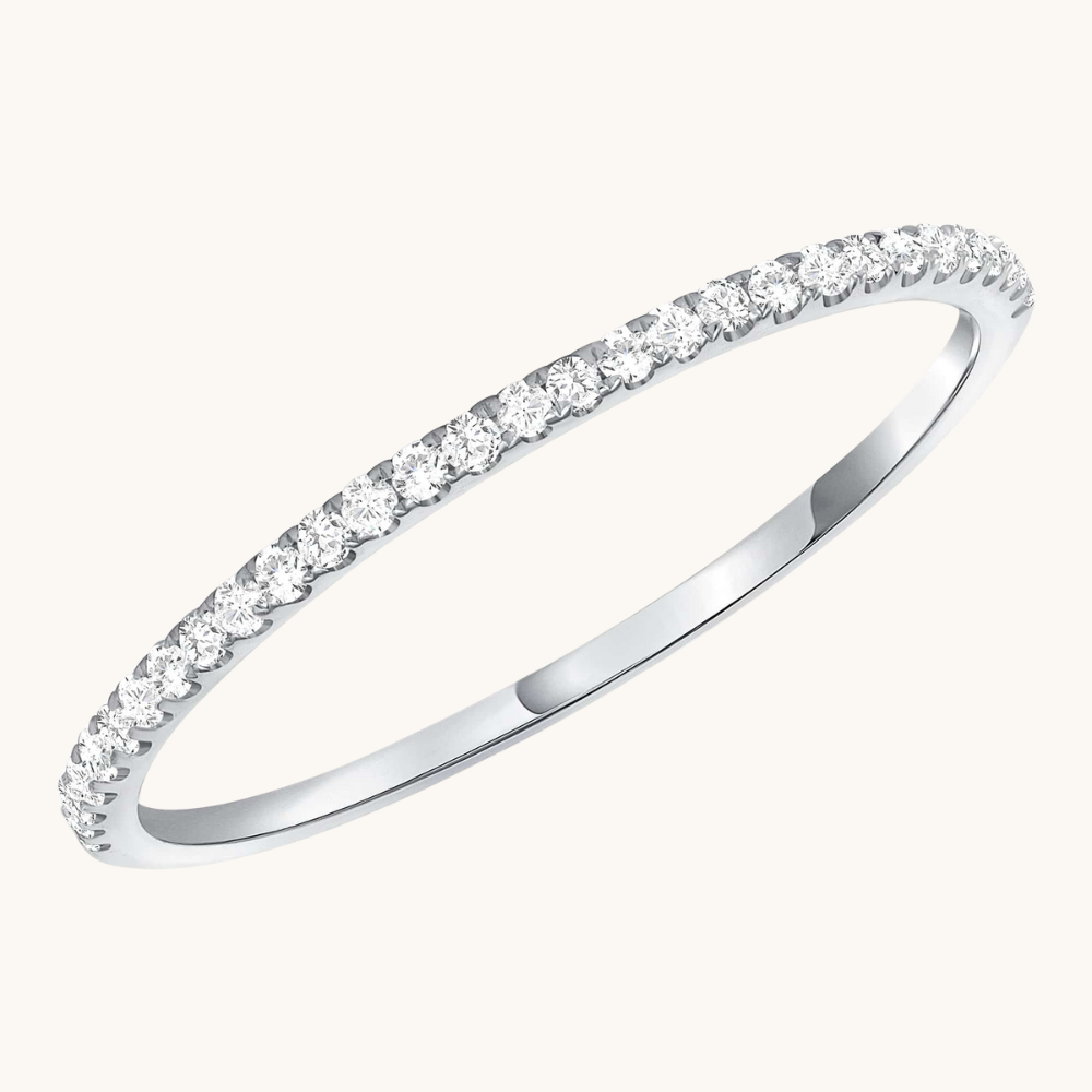 Petite Halfway Diamond Band