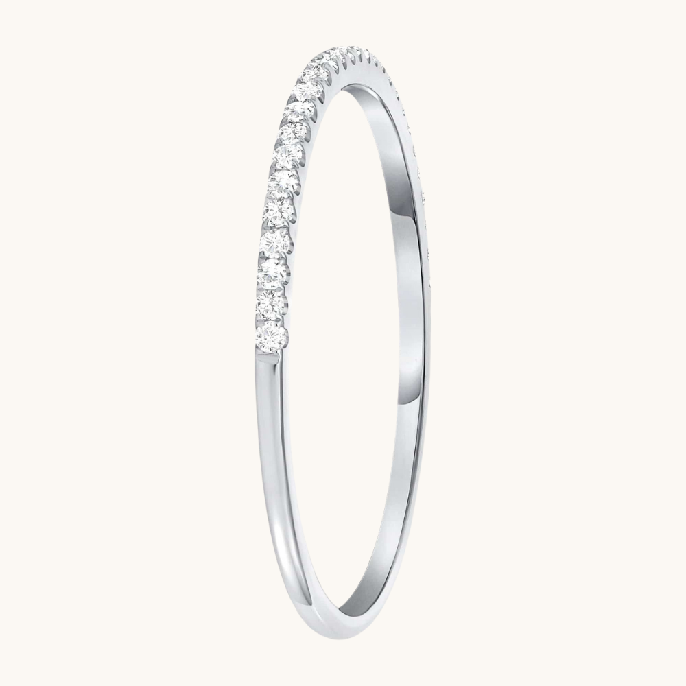 Petite Halfway Diamond Band - Happy Jewelers Fine Jewelry Lifetime Warranty