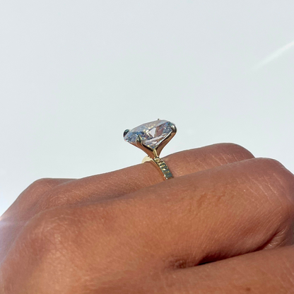 5.23 Oval Lab Diamond Solitaire Engagement Ring - Happy Jewelers Fine Jewelry Lifetime Warranty