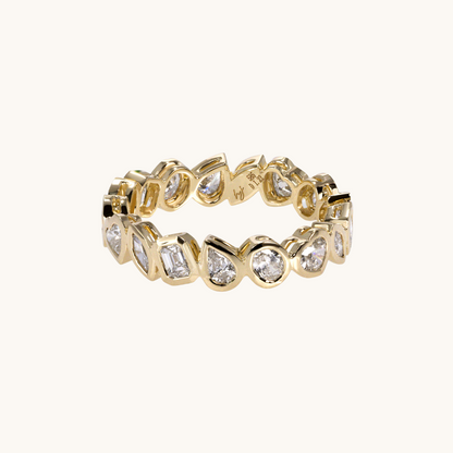 Multi-Diamond Bezel Eternity Band - Happy Jewelers Fine Jewelry Lifetime Warranty