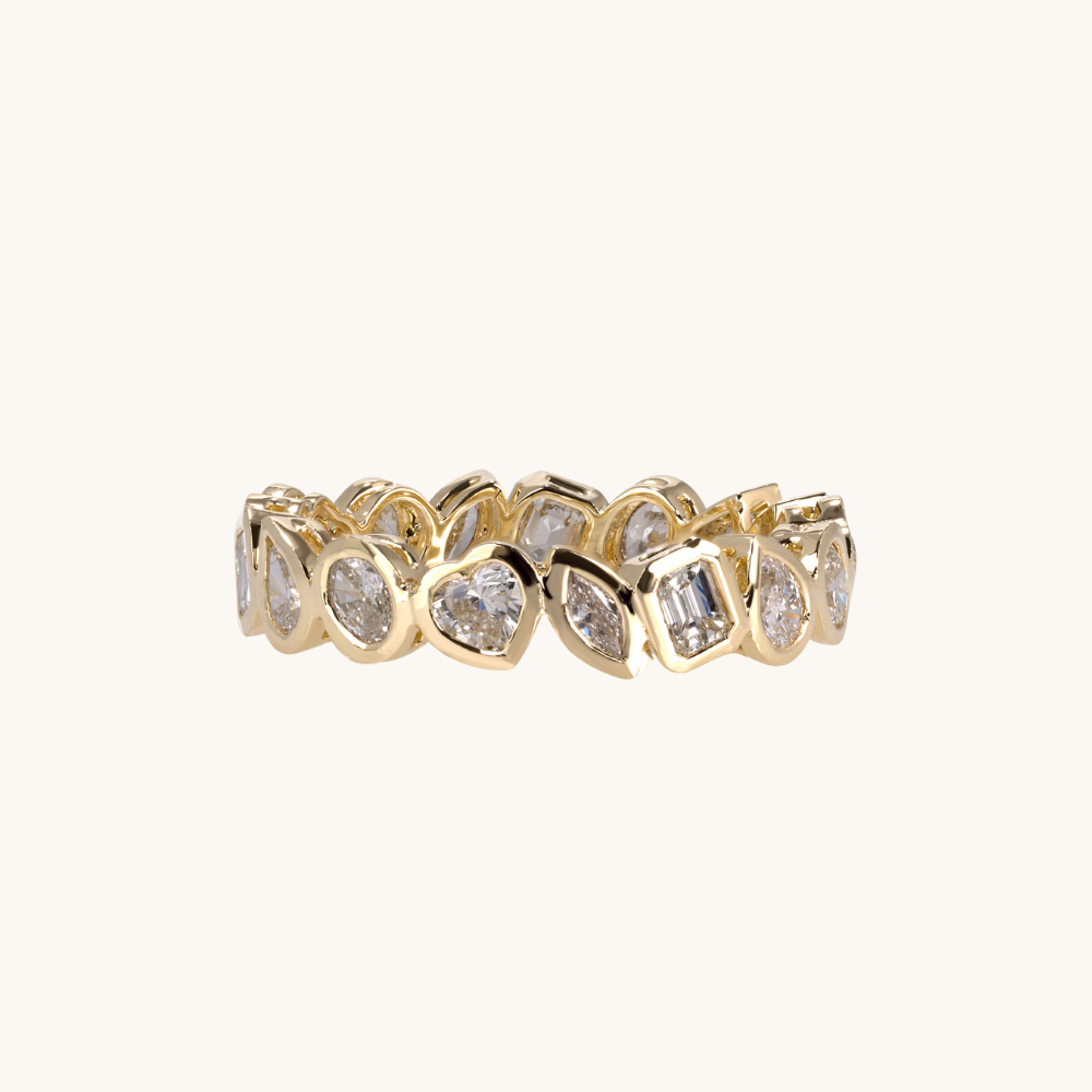 Multi-Diamond Bezel Eternity Band - Happy Jewelers Fine Jewelry Lifetime Warranty