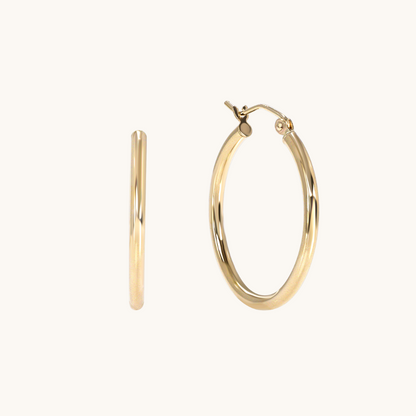 Polished Hoop Earrings - Happy Jewelers Fine Jewelry Lifetime Warranty