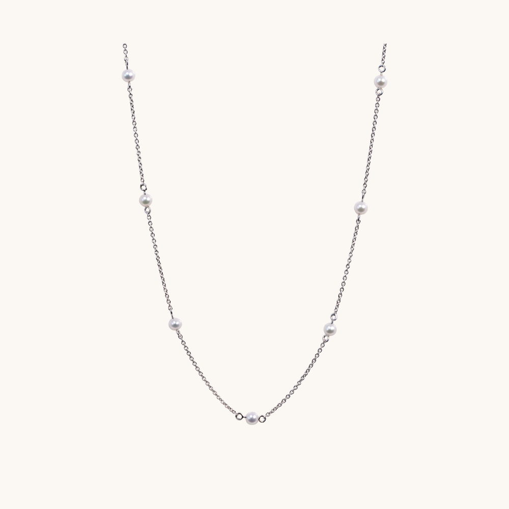 Pearl Station Necklace