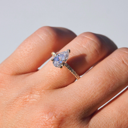 1.57 Pear Lab Diamond Engagement Ring - Happy Jewelers Fine Jewelry Lifetime Warranty