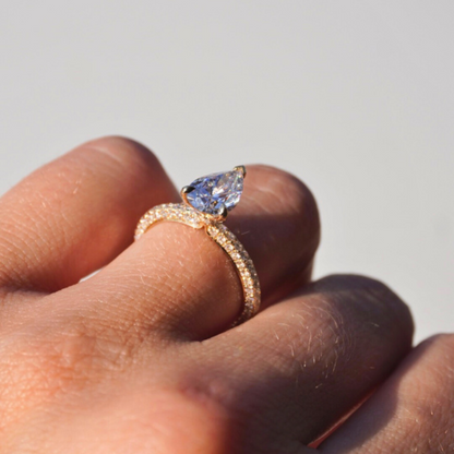 1.57 Pear Lab Diamond Engagement Ring - Happy Jewelers Fine Jewelry Lifetime Warranty