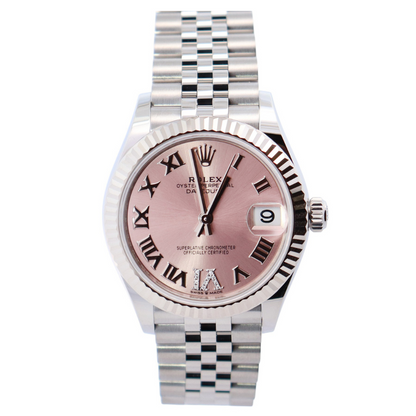Rolex Datejust 31mm Pink Dial Watch Ref# 278274 - Happy Jewelers Fine Jewelry Lifetime Warranty