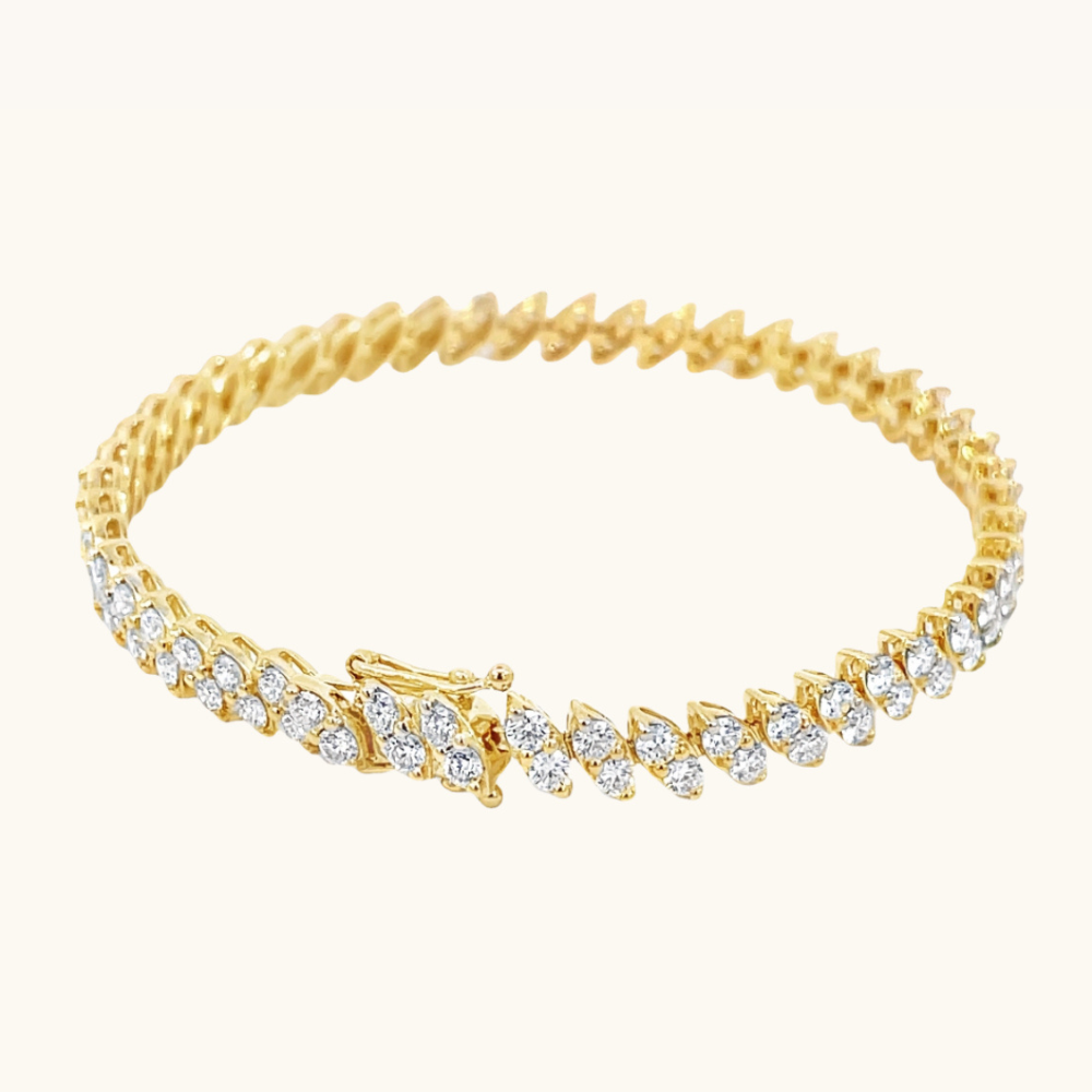 Marquise Illusion Tennis Bracelet