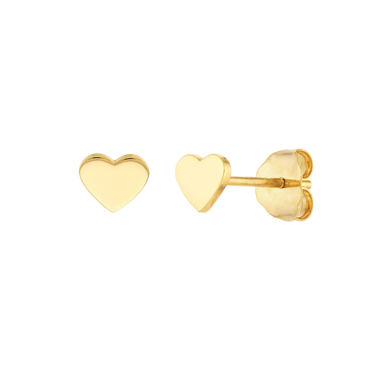 Buy 14k Gold Heart Earrings Solid Gold Studs Small Heart Earrings  Valentines Day Gift Online in India - Etsy