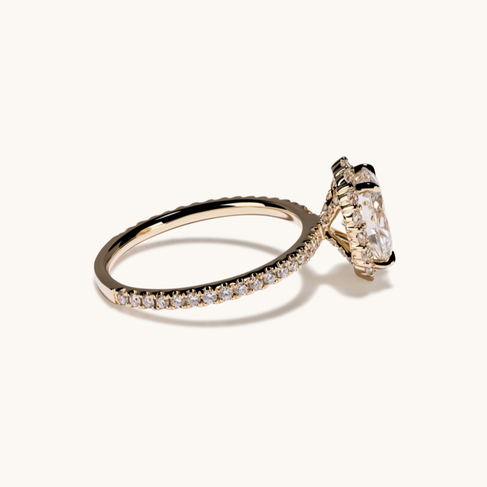 1.52 Oval Lab Diamond Engagement Ring