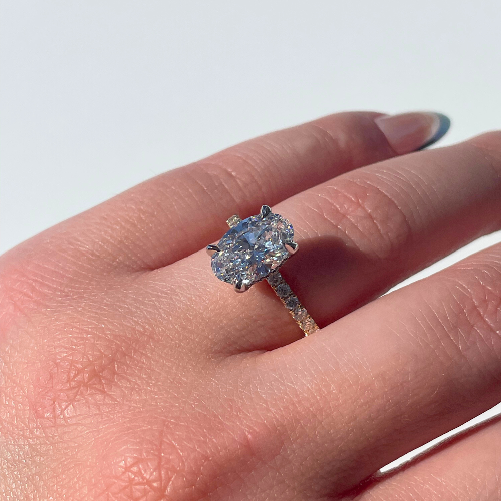 2.09 Oval Lab Diamond Engagement Ring - Happy Jewelers Fine Jewelry Lifetime Warranty