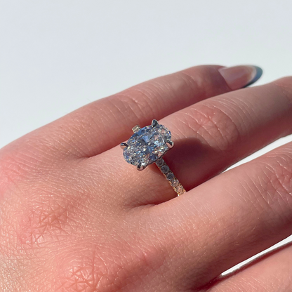 2.09 Oval Lab Diamond Engagement Ring - Happy Jewelers Fine Jewelry Lifetime Warranty