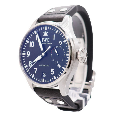 NEW! IWC Men's Big Pilot Stainless Steel 46mm Black Dial Watch Ref# IW501001 - Happy Jewelers Fine Jewelry Lifetime Warranty