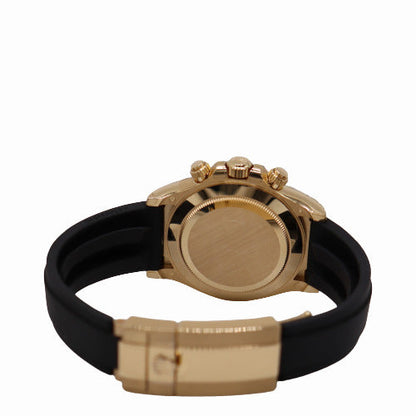 Rolex Mens Daytona 18K Yellow Gold 40mm Black Chronograph Dial Watch Reference#: 116518LN - Happy Jewelers Fine Jewelry Lifetime Warranty