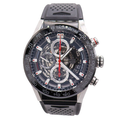 Tag Heuer Carrera 43mm Skeleton Dial Watch Ref# CAR201V.FT6087 - Happy Jewelers Fine Jewelry Lifetime Warranty