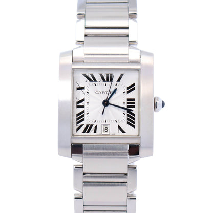 Cartier Tank 28mm White Dial Watch Ref# W51002Q3 - Happy Jewelers Fine Jewelry Lifetime Warranty