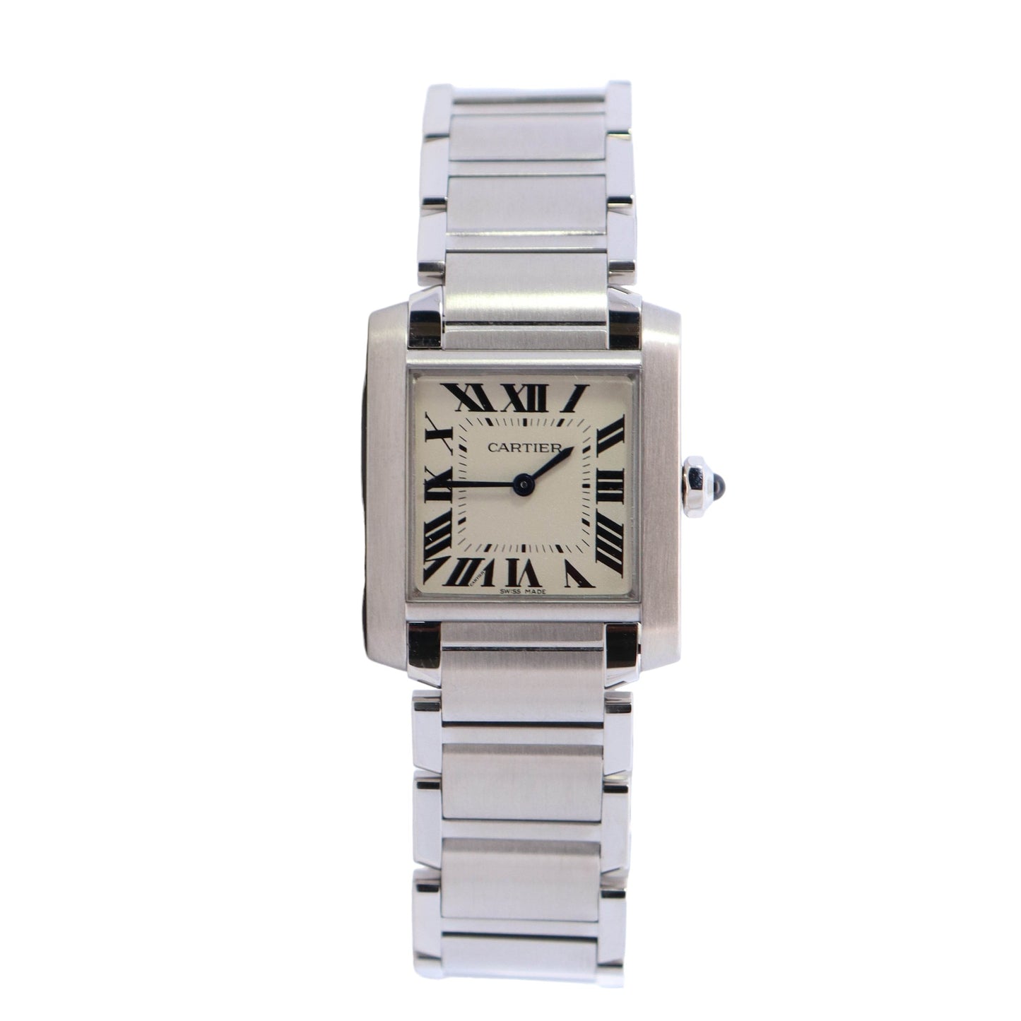 Cartier Tank 20mm Ivory Dial Watch Ref# W51008Q3