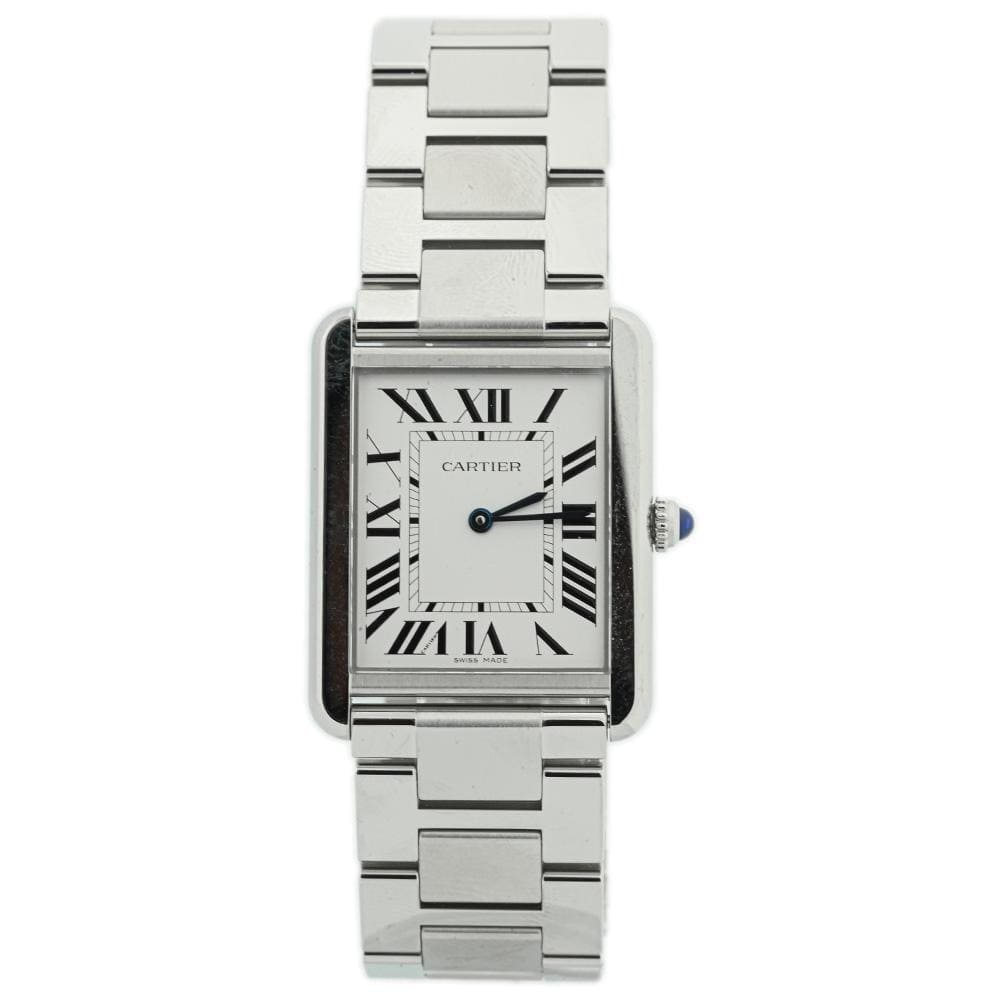 Cartier Tank Solo 34.8mm White Dial Watch Reference #W5200014 - Happy Jewelers Fine Jewelry Lifetime Warranty