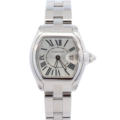 Cartier Roadster 31mm Silver Dial Watch Ref# W62016V3