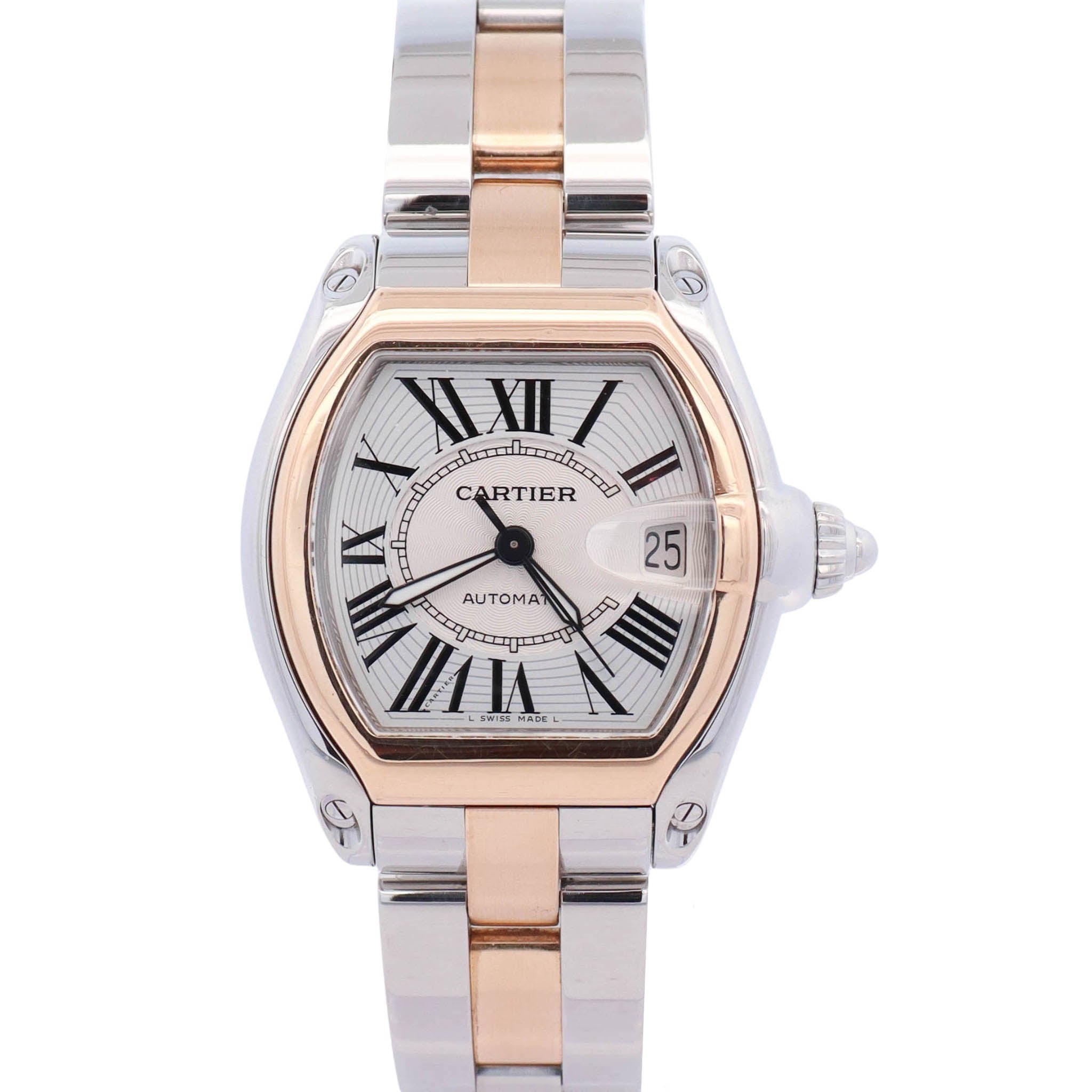 Cartier Roadster 37mm Silver Dial Watch Ref# W62031Y4 - Happy Jewelers Fine Jewelry Lifetime Warranty