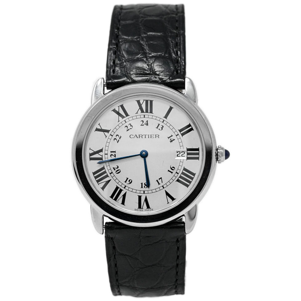 Cartier Ronde 36mm Silver Dial Watch Ref# W6700255