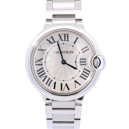 Cartier Ballon Bleu 36mm White Dial Watch Ref# W69011Z4 - Happy Jewelers Fine Jewelry Lifetime Warranty