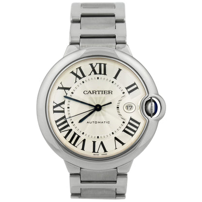 Cartier Ballon Bleu 42mm White Dial Watch Ref# W69012Z4 - Happy Jewelers Fine Jewelry Lifetime Warranty