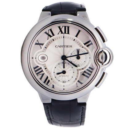 Cartier Ballon Bleu 44mm White Dial Watch Reference# W6920078 - Happy Jewelers Fine Jewelry Lifetime Warranty
