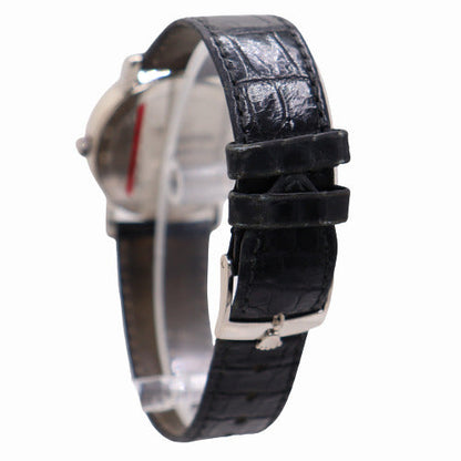 Rolex Ladies Cellini White Gold 32mm Silver Roman & Stick Dial Watch Ref #51159 - Happy Jewelers Fine Jewelry Lifetime Warranty